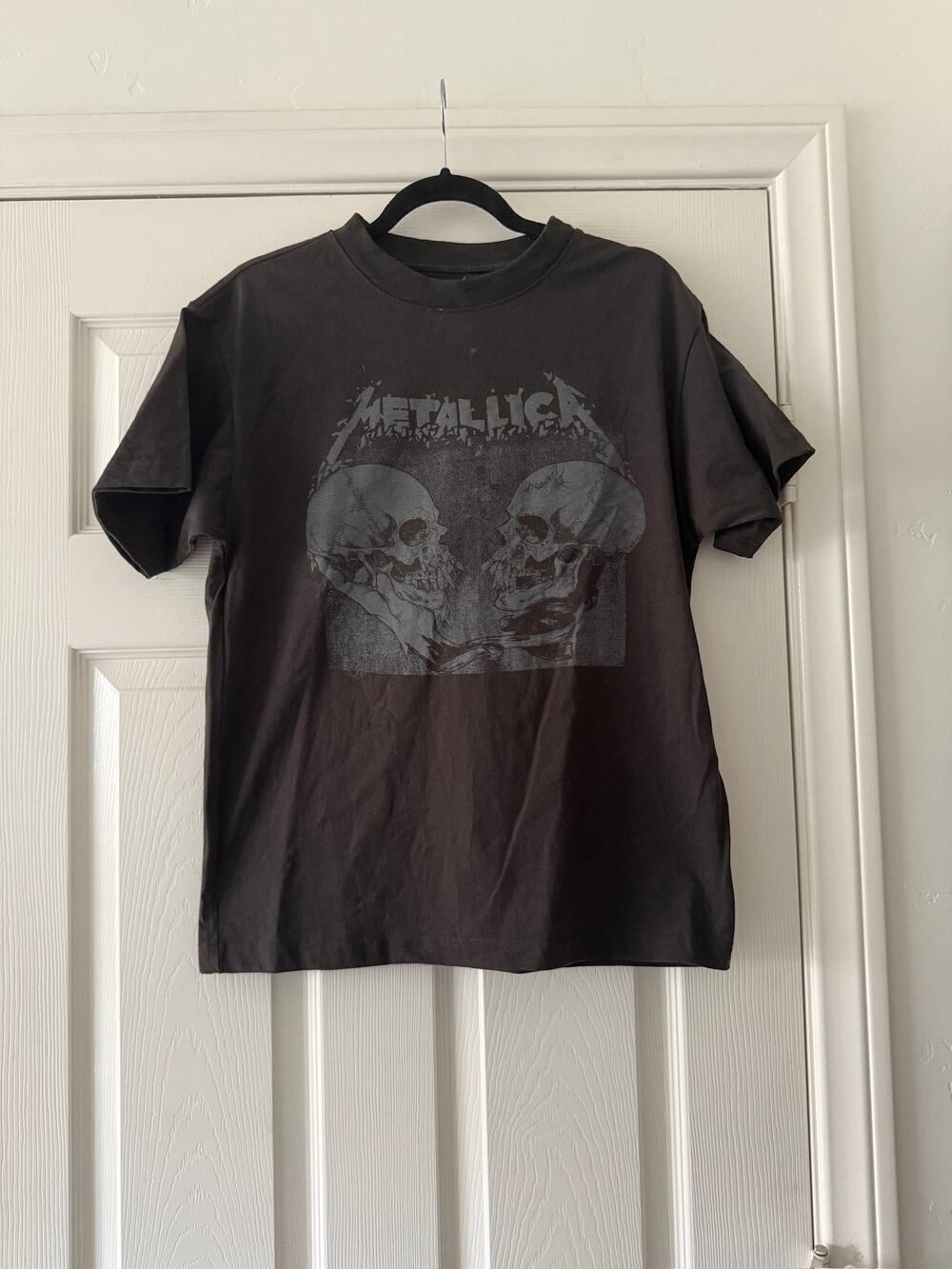 metallica sad but true band tee shirt black & gray unisex size small